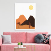 Plant Trees Hill Mountain Canvas Afdruk (Insitu (Woonkamer))