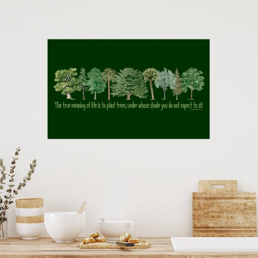 Plant Trees Poster (Keuken)