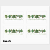 Plant Trees Rechthoekige Sticker (Vel)