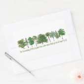 Plant Trees Rechthoekige Sticker (Envelop)