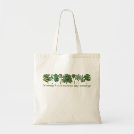 Plant Trees Tote Bag (Voorkant)