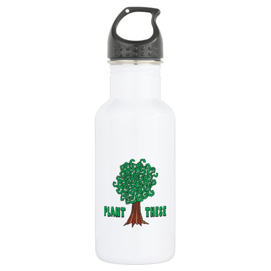 Plant Trees Waterfles (Voorkant)