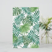 Plant Tropisch Botanisch Palm Leaf Briefpapier (Staand voorkant)
