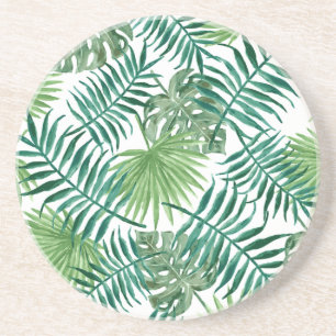 Plant Tropisch Botanisch Palm Leaf Zandsteen Onderzetter