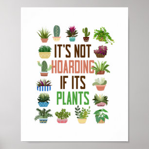 Plant tuin het is niet aan het haperen als het Pla Poster