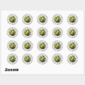 Plant van de Galapagoseilanden Ronde Sticker (Vel)