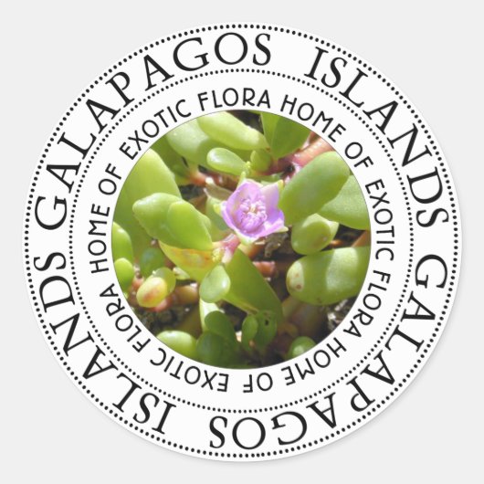 Plant van de Galapagoseilanden Ronde Sticker (Voorkant)