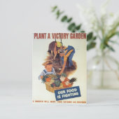 Plant van de Victory Garden Briefkaart (Staand voorkant)