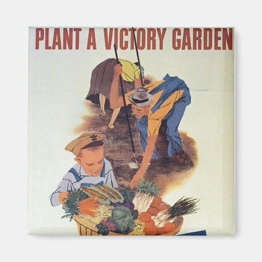 Plant van de Victory Garden Magneet (Voorkant)