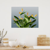 Plant van de vogelgriep-van-Paradise Fantasy Poster (Keuken)
