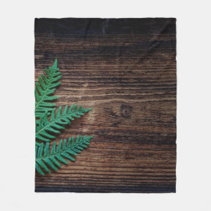 Plant van fern fleece deken
