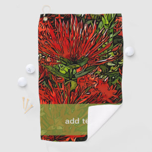 Plant van Firebush Golfhanddoek