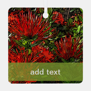 Plant van Firebush Metalen Ornament