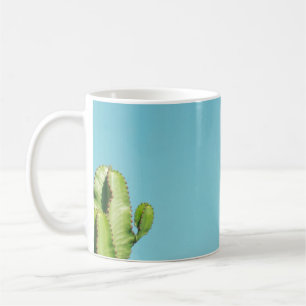 Plant van groene cactus koffiemok