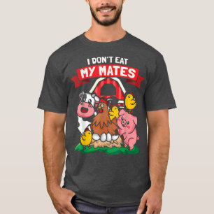 Plant van het Boerderij van Groene vegetan Vegan V T-shirt