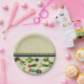 Plant van het zuidwesten van Cactus Natuurlijke Ba Papieren Bordje (Feest)