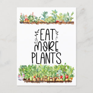 Plant Veggie groente Vegetarisch Briefkaart