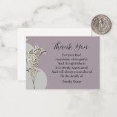 Plant ventilator Dank je Notitiekaartje (Voorkant / Achterkant in situ)