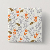 Plant Vierkante Button 5,1 Cm (Voorkant)