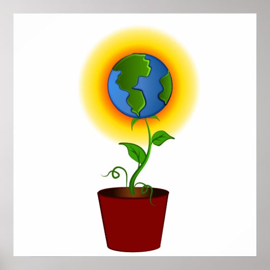 Plant voor de aarde poster (Voorkant)