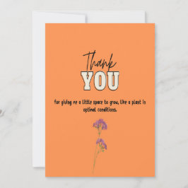 Plant wetenschap bedankt je kaart