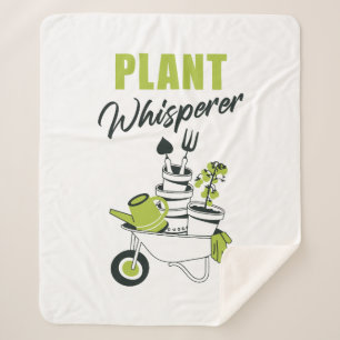 Plant Whisperer - Grappige Schattigee tuinman & Pl Sherpa Deken