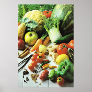 Plantaardig fruit poster