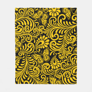 PLANTAARDIG PATROON FLEECE DEKEN