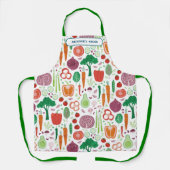 Plantaardig patroon gepersonaliseerd schort (Voorkant)