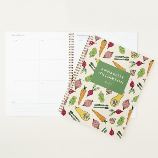 Plantaardig patroon planner (Display)