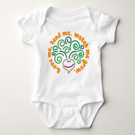 Plantaardige Baby - Turnip Romper (Voorkant)
