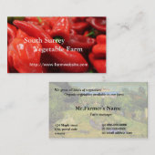 plantaardige boerderij visitekaartje (Voorkant / Achterkant)