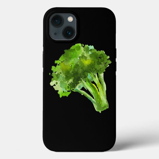 Plantaardige Broccoli Retro  Waterverf Graphi Case-Mate iPhone Case (Achterkant)