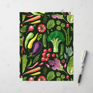 Plantaardige kruiden en tuinoogst op zwart