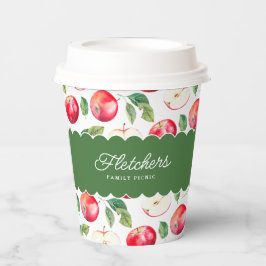 Plantaardige producten Rode appels  Papieren Bekers