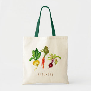 Plantaardige trio Heal * thy Canvas tas