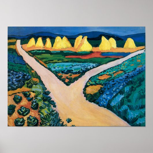 Plantaardige velden | Auguste Macke | Poster (Voorkant)