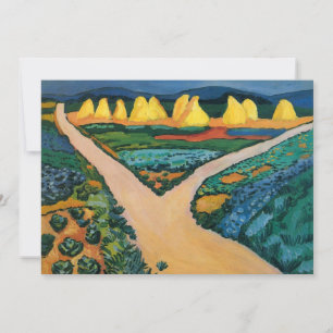 Plantaardige velden tegen August Macke,  fijne kun