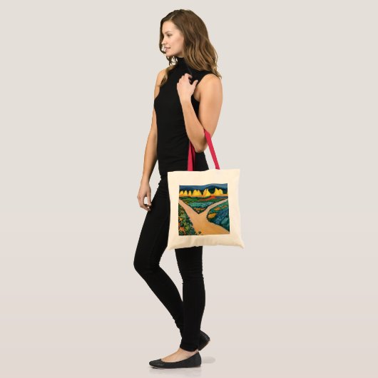 Plantaardige velden tegen August Macke, fijne kun Tote Bag (Voorkant (model))