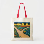 Plantaardige velden tegen August Macke,  fijne kun Tote Bag (Voorkant)