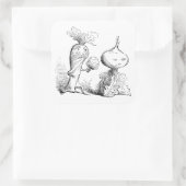 "Plantaardige voorstel" vierkante Sticker set (Tas)