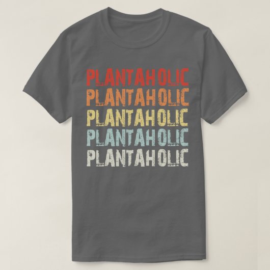 Plantaholic retro t-shirt (Design voorkant)