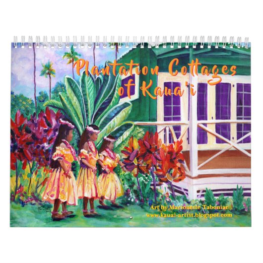 Plantation de chalets de Kauai Hawaii Calendrier A (Protection)