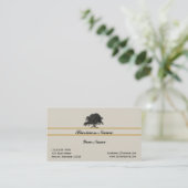 Plantation de chêne dans le carte de visite d'or (Debout devant)