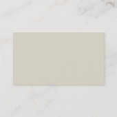 Plantation de chêne dans le carte de visite vert (Dos)