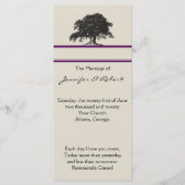 Plantation de chênes dans le programme de mariage (Devant)