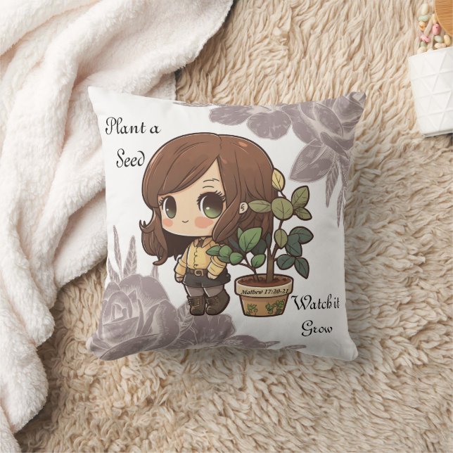 Plante A Seed Designer Coussin (Couverture)