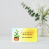 Plante arrondi Nursery Carte de visite Modèle (Debout devant)