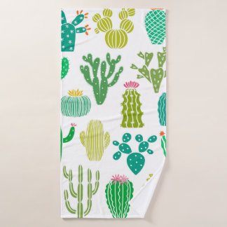 Plante de cactus et jeu de fleurs vintage isolé su