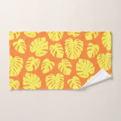 Plante de feuille Monstera Botanique en Jaune et O (Serviette à main)